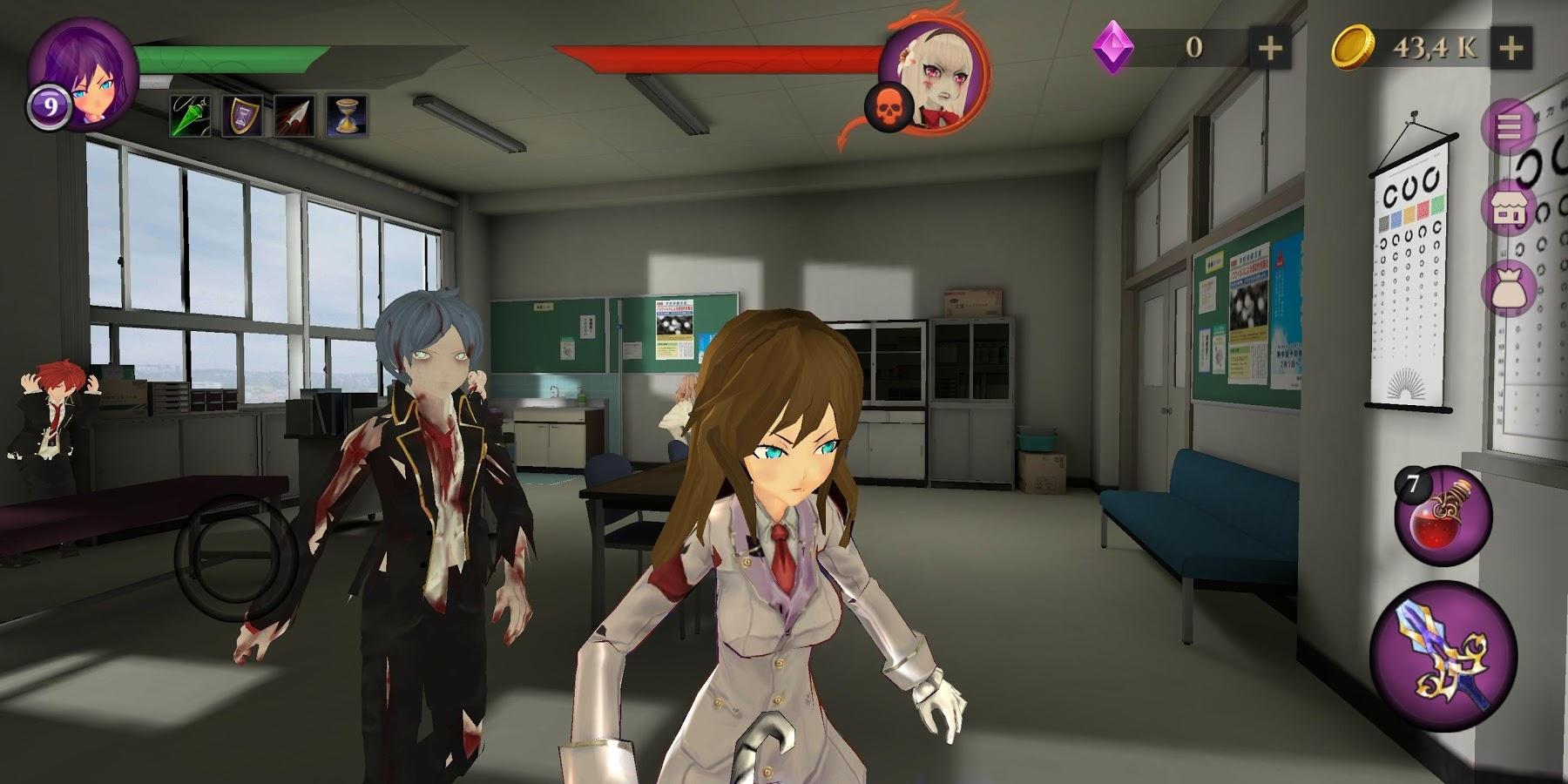 3-Anime High School Zombie Simulator