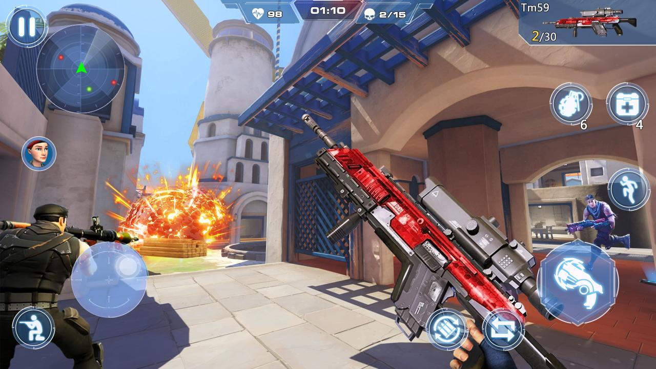 4-Cover Hunter - 3v3 Team Battle