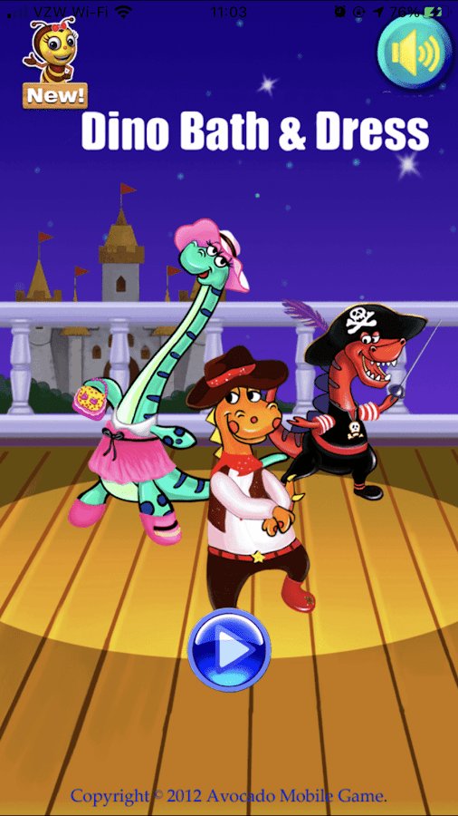 5-Dr. Dino -Bath, dress & potty - Joy Preschool Game