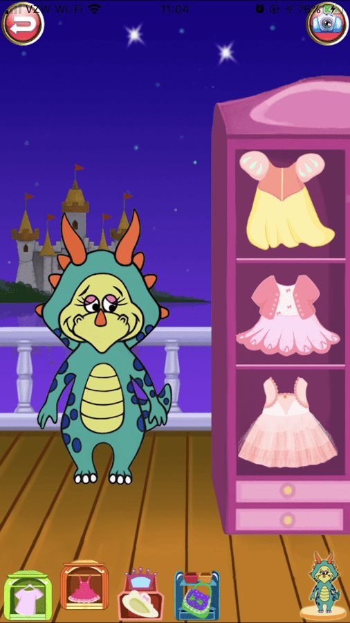 7-Dr. Dino -Bath, dress & potty - Joy Preschool Game