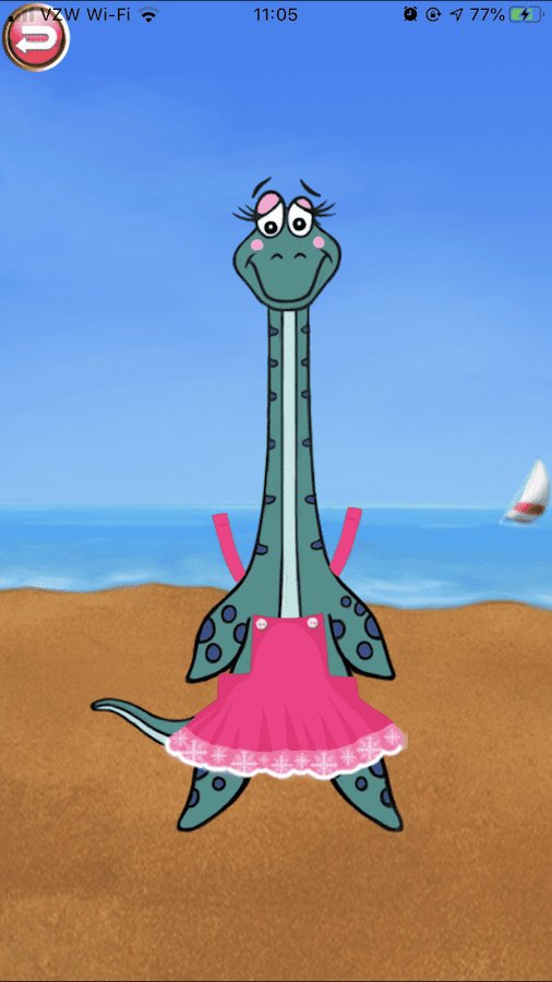 8-Dr. Dino -Bath, dress & potty - Joy Preschool Game