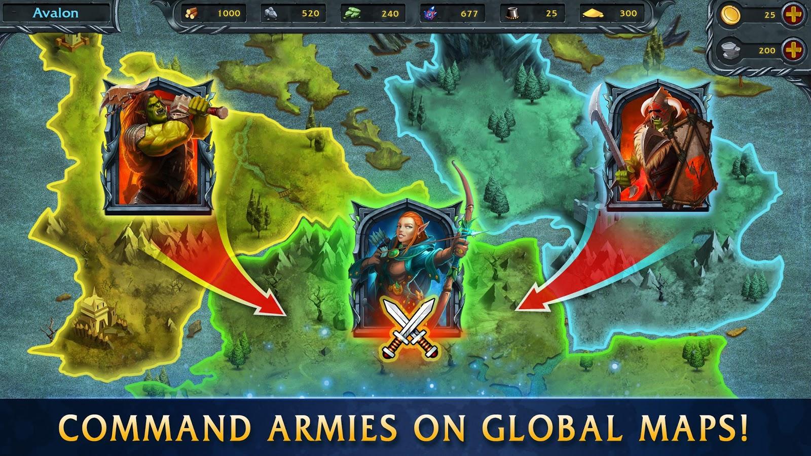 3-Heroes of War Magic. Turn-based strategy