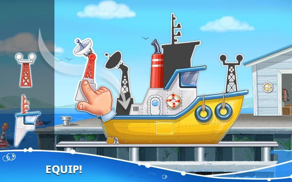 1-Island Game. Building a House. Kids Games for Boys