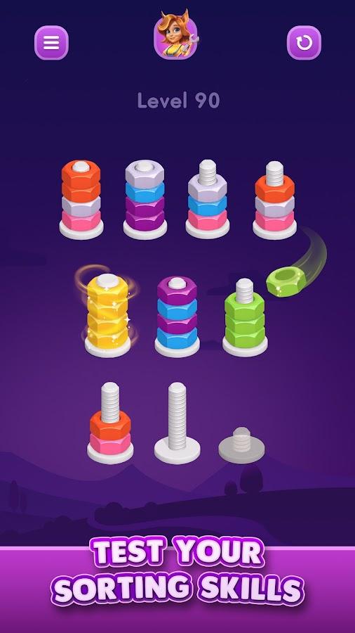 3-Nut Sort: Color Sorting Game