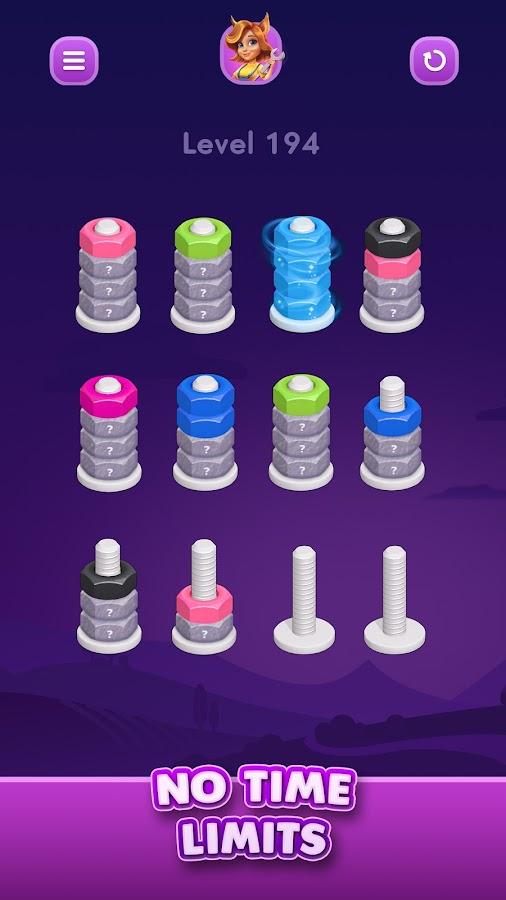 4-Nut Sort: Color Sorting Game