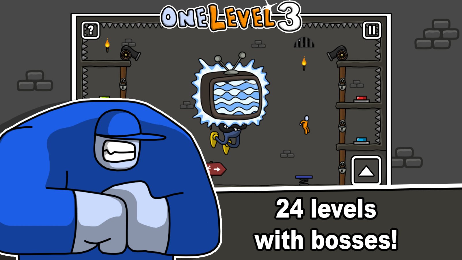 3-One Level 3: Stickman Jailbreak