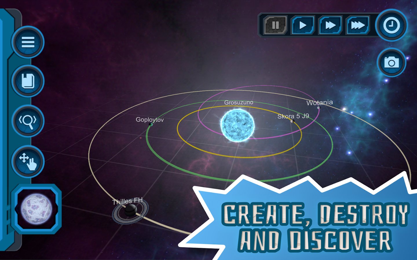7-Pocket Universe - a 3D Gravity Sandbox