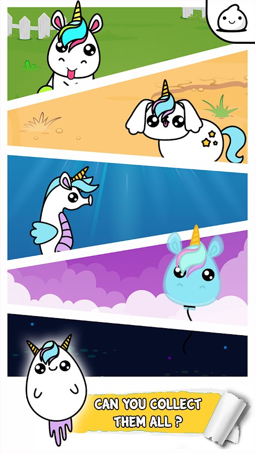 3-Unicorn Evolution - Idle Cute Clicker Game Kawaii