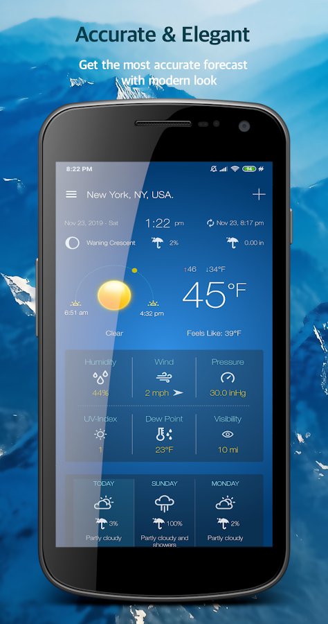 4-Weather Advanced for Android: Forecast & Radar