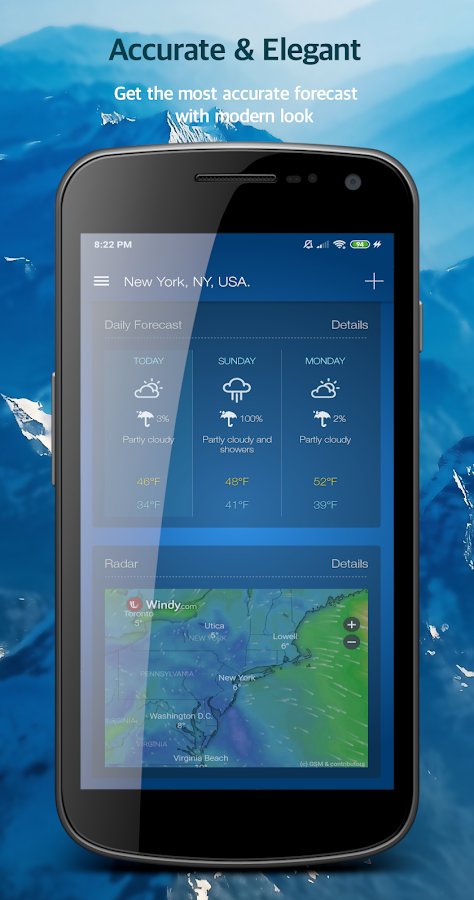 5-Weather Advanced for Android: Forecast & Radar
