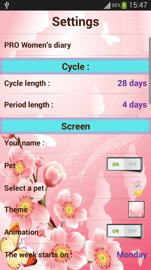 6-Woman diary ID:calendar