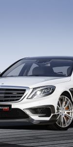 W222,Mercedes,Rocket 900,2015,Белый,Вид Спереди,Brabus,Тачки (Cars)