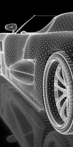 3D,Grille,Concept,Tridimensionnel,Voiture