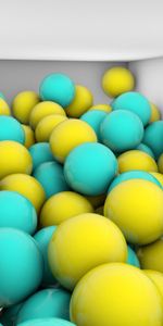 3D,Shine,Light,Color,Lot,Heap,Balls