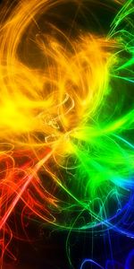 Abstract,Bright,Multicolored,Motley,Smoke,Lines,Patterns