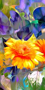 Abstract,Flowers,Art