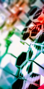 Abstract,Glare,Shine,Motley,Light,Multicolored,Structure,Hexagons,Hexagonals