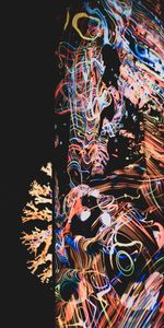 Abstract,Motley,Long Exposure,Freezelight,Multicolored,Dark