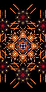 Abstract,Multicolored,Motley,Symmetry,Pattern,Fractal