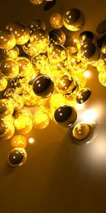 Abstract,Shine,Light,Surface,Form,Balls