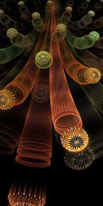 Abstract,Tubes,Flight,Tube,Fractal