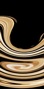 Abstract,Twisted,Form,Circle,Gold