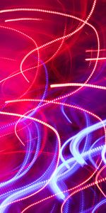 Abstract,Wavy,Intermittent,Lines,Glow,Neon