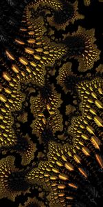 Abstract,Winding,Sinuous,Ornate,Fractal,3D