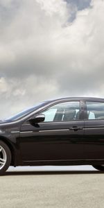 Acura,Vue De Côté,Style,Akura,Tl,2007,Nuages,Voitures,Le Noir