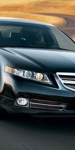 Acura,La Vitesse,Style,Akura,Tl,2007,Voitures,Vue De Face,Le Noir,Vitesse