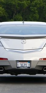 Acura,Style,Akura,2008,Tl,Silver Metallic,Trees,Cars,Back View,Rear View,Auto