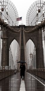 Villes,Personne,Conception,Seule,Construction,Humain,Parapluie,Pont,Solitaire,Silhouette