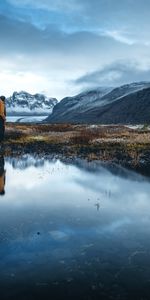 Alone,Grass,Mountains,Reflection,Loneliness,Nature,Lonely