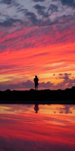 Alone,Sunset,Silhouette,Loneliness,Lonely,Dark,Girl