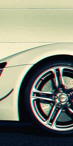 Anaglyph,Car,Audi R8,3D