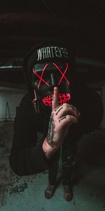 Anonymous,Miscellanea,Gesture,Hand,Miscellaneous,Silence,Tattoo,Mask