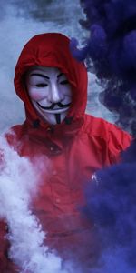 Anonymous,Smoke Bomb,Mask,Miscellanea,Miscellaneous,Smoke