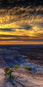 Forêt Pétrifiée,Arizona,Hdr,Nature,Coucher De Soleil