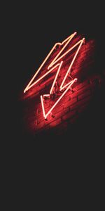 Arrow,Lightning,Dark,Wall,Neon