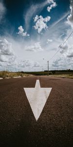 Arrow,Miscellanea,Miscellaneous,Road,Asphalt,Pointer,Landscape