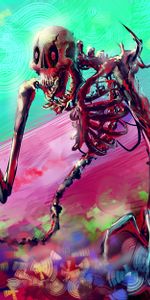 Art,Bright,Colorful,Colourful,Skeleton