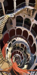 Art,Building,Ladder,Spiral,Stairs