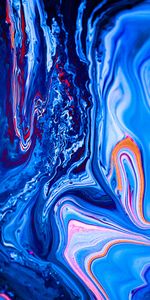 Жидкость,Синий,Разводы,Краска,Fluid Art,Абстракция,Арт