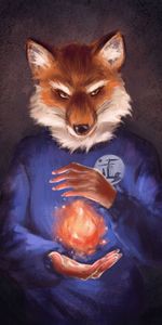 Art,Fire,Hands,Fox