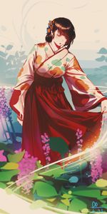 Visión,Opinión,Niña,Quimono,Arte,Kimono,Japón,Muchacha,Anime