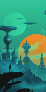 Science Fiction,Station Spatiale,Cyborg,Futur,Art