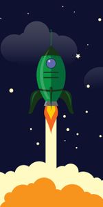 Art,Universe,Launch,Rocket,Launching,Vector