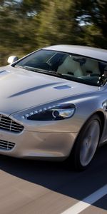 2009,Rapide,Серебряный,Асфальт,Тачки (Cars),Астон Мартин (Aston Martin),Вид Спереди