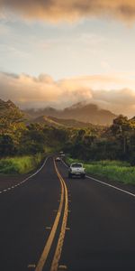 Tourner,Asphalte,Route,Tour,Voitures,Nature,Montagnes,Paysage