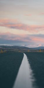 Asphalt,Hills,Band,Stripe,Landscape,Nature,Road,Iceland